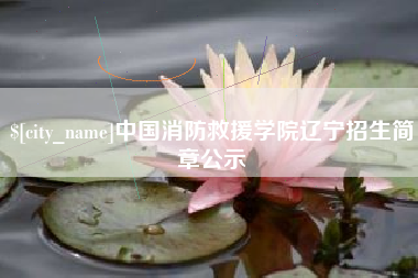 屯昌中国消防救援学院辽宁招生简章公示