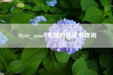 屯昌全国消防证书查询