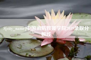 屯昌中国消防救援学院2019录取分数线