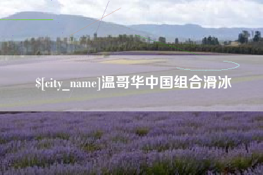屯昌温哥华中国组合滑冰