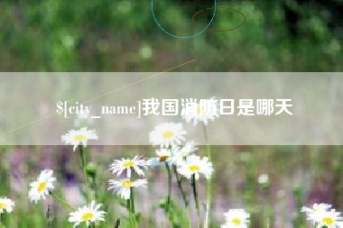 屯昌我国消防日是哪天