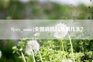 屯昌全国消防日是第几天？