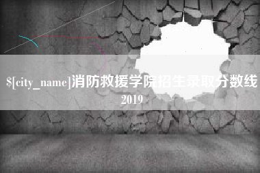 屯昌消防救援学院招生录取分数线2019
