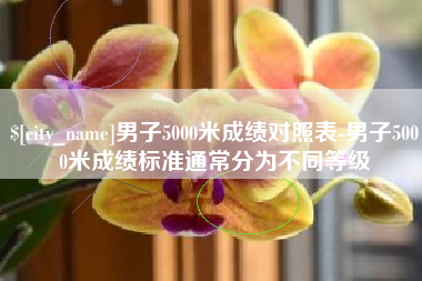 屯昌男子5000米成绩对照表-男子5000米成绩标准通常分为不同等级