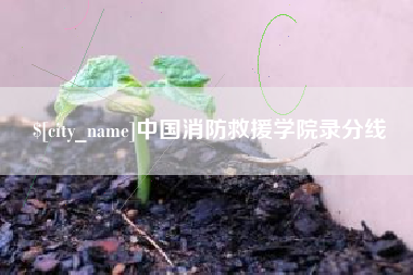 屯昌中国消防救援学院录分线