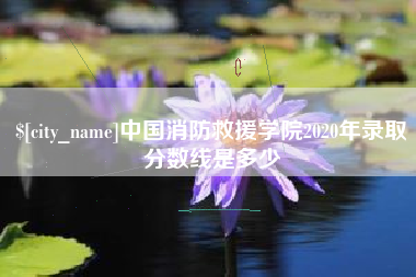 屯昌中国消防救援学院2020年录取分数线是多少