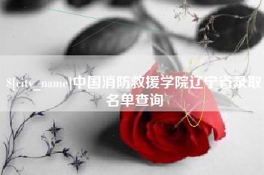 屯昌中国消防救援学院辽宁省录取名单查询