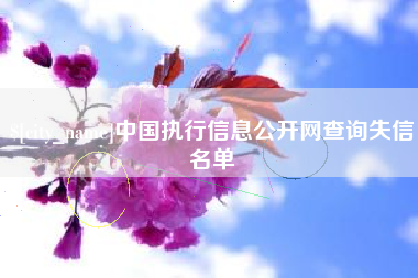 屯昌中国执行信息公开网查询失信名单