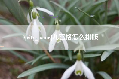 屯昌九宫格怎么排版