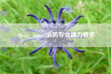 屯昌消防专业视力要求