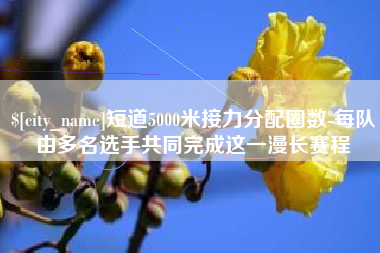 屯昌短道5000米接力分配圈数-每队由多名选手共同完成这一漫长赛程