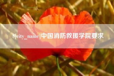 屯昌中国消防救援学院要求