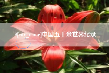 屯昌中国五千米世界纪录
