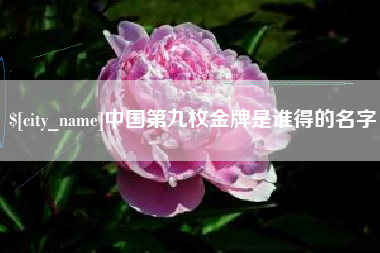 屯昌中国第九枚金牌是谁得的名字