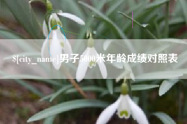 屯昌男子5000米年龄成绩对照表