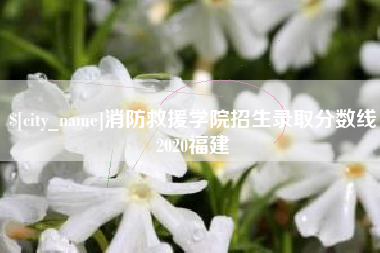 屯昌消防救援学院招生录取分数线2020福建