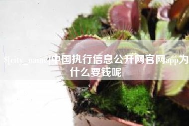 屯昌中国执行信息公开网官网app为什么要钱呢
