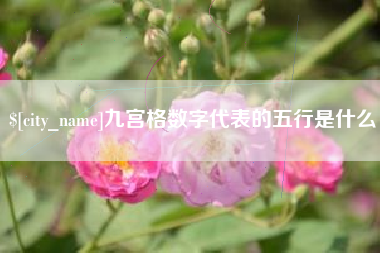 屯昌九宫格数字代表的五行是什么